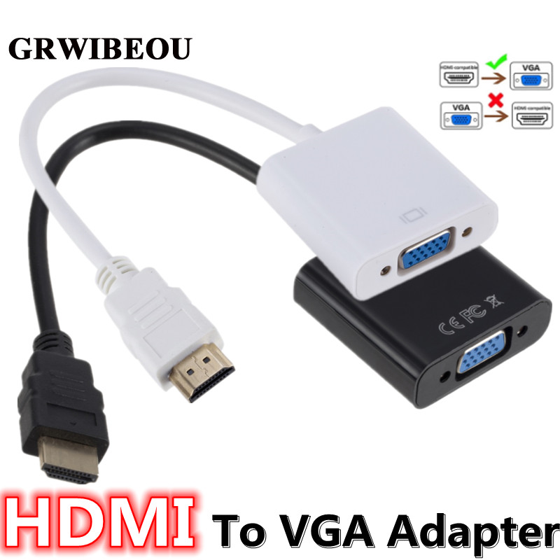 Grwibeou 1080P HDMI ȣȯ VGA ȯ HD  HDMI ȣȯ  ̺ VGA  º Ʈ PC TV